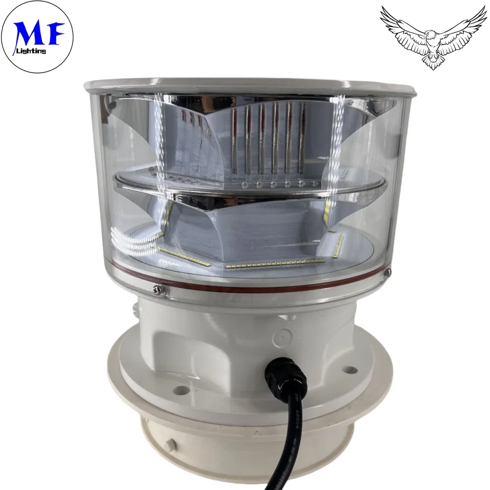 Đèn LED Phương tắc hàng không Photocell Die-Casting IP66Telecommunication Yellow Gas Oil Offshore Platform 3