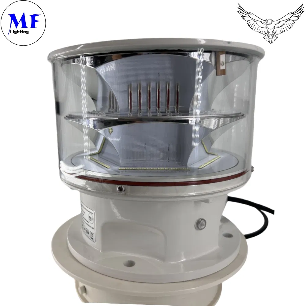 Đèn LED Phương tắc hàng không Photocell Die-Casting IP66Telecommunication Yellow Gas Oil Offshore Platform 4