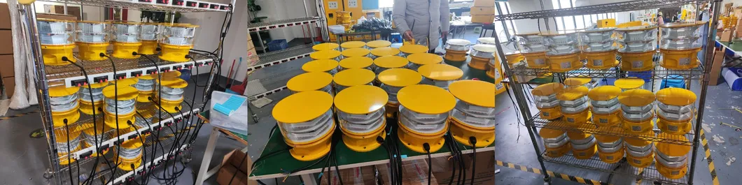 Đèn LED Phương tắc hàng không Photocell Die-Casting IP66Telecommunication Yellow Gas Oil Offshore Platform 6