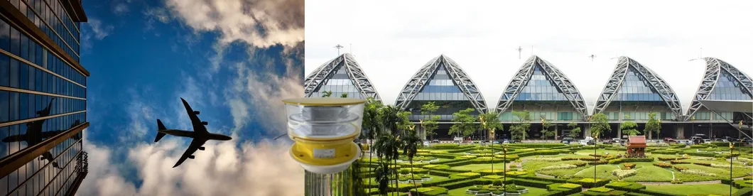 Đèn LED Phương tắc hàng không Photocell Die-Casting IP66Telecommunication Yellow Gas Oil Offshore Platform 15