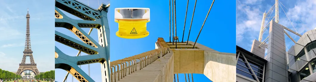 Đèn LED Phương tắc hàng không Photocell Die-Casting IP66Telecommunication Yellow Gas Oil Offshore Platform 17