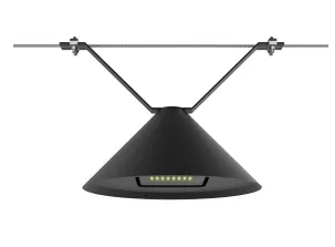 Đèn đường LED năng lượng mặt trời, vỏ nhôm. Chống nước 130lm/W, Ik08, IP66, Ra70, hình bán cầu, tích hợp, dùng cho vỉa hè, lối đi, đường, vỉa hè, tường, sân 0