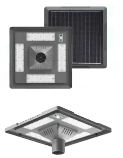 Đèn đường LED năng lượng mặt trời sân vườn chống nước 40W IP65 Ik08 Công viên Đường đi Bộ vỉa hè Trường học Sân 1