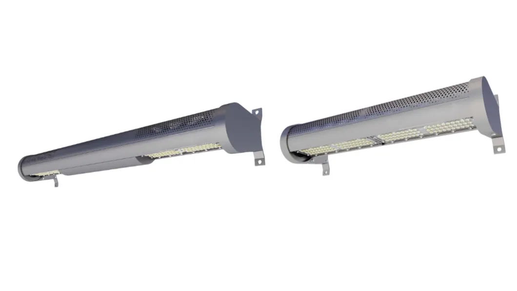 Đèn LED sân vườn bằng nhôm. Cực chống thấm nước, lắp đặt nhanh IP66 IK10 Đèn pha đường cao tốc, ngầm, kho, hầm mỏ, đường hầm 1