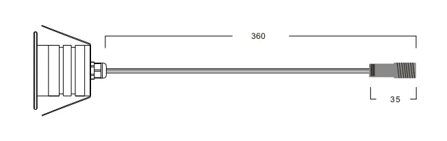 Đèn bước LED IP67 1W Bạc 95lm/W Bãi cao tốc Đường đi đường vườn Bãi cao tốc 1
