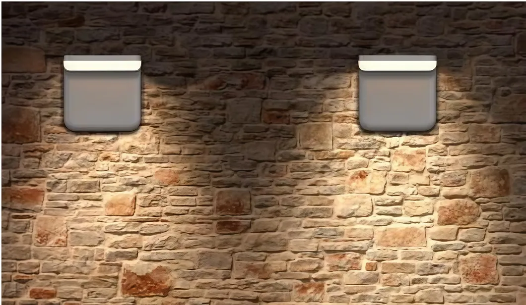 Đèn tường năng lượng mặt trời LED hiện đại, mới lạ, thông minh, đơn giản, pin lithium, tinh thể đơn, màu đen, năng lượng mặt trời, IP66, chống thấm nước, đúc 2