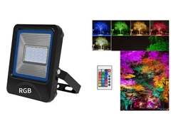 Đèn pha ngoài trời RGBW 10W 20W 30W 50W 100W chống nước IP66 Đèn pha LED có điều khiển từ xa