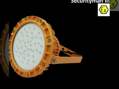 IP66 100W 150W 200W Atex chống nổ chống nổ treo UFO đèn LED High Bay Light cho Khu vực 1 Zo