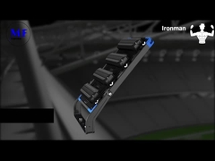 250-1250W điều chỉnh IP66 5 năm Wattanty đèn cao LED với bảo vệ quá nóng cho thể thao Fie