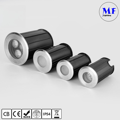 Factroty Price RGB 3W Underwater Inground Spot Light LED Lights Swimming Pool Light IP68 316SS Stainless Steel  Dia 52mm