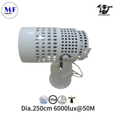 2.5° Beam 500W  IP66 LED Search Light 316L Stainless steel 300W/400W/500W/600W Lamp Fixture for Maritime, Vessel