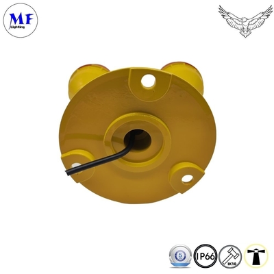 Red Aeronautical LED Aviation Obstruction Light For Marking Obstacles Below 45 Meters With Yellow Color And Aluminum