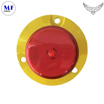 Red Aeronautical LED Aviation Obstruction Light for Long-lasting Marking Obstacles  with Yellow color and Aluminum