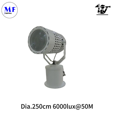 300W/400W/500W/600W IP66 LED Search And Rescue Light Beam Angle 2.5° 5000lm/w For Vessel Navigation