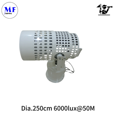 300W/400W/500W/600W IP66 LED Search And Rescue Light Beam Angle 2.5° 5000lm/w For Vessel Navigation