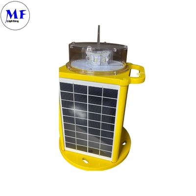 Solar Power LED Aviation Light With Red Green Yellow White Blue Flashing Navigation Marine Sea Boat Warning