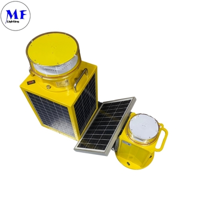 Solar Power LED Aviation Light With Red Green Yellow White Blue Flashing Navigation Marine Sea Boat Warning