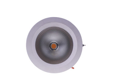 40WATT Waterproof IP65 COB LED Down lights 100Lumen/W , CRI>85 , 6 Inch , White Housing