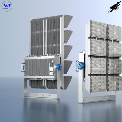 1200W IP66 LED Stadium Flood Light IK10 Beam Angle 15° /45° Die-Casting Aluminum For Tennis Court and Swimming Pool