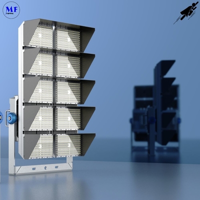 1200W IP66 LED Stadium Flood Light IK10 Beam Angle 15° /45° Die-Casting Aluminum For Tennis Court and Swimming Pool