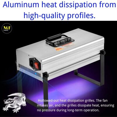 Factory Price 365/395nm Air-Cooled Dual-Fan Tech Die-Cast Alu IP43 Housing Dual-Wavelength 60W UV Curing Light for Printing Nails 3D Resins