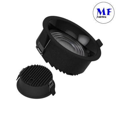 Recessed Downlight High Power Dimming 7W/10W/12W/15W/18W/20W/25W/30W/35W/40W/45W/50W/60W/70W/80W/100W 160LM/W CCT Adjustable Wide Beam Dali Spot LED Down Light