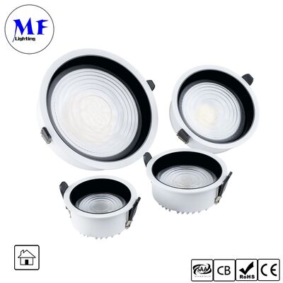 7W CRI90 160lm/W Spot Downlight  Triac /0-10V/Dali-2 Dimmable Wide Beam angle 120° 6INCH/8INCH Recessed Anti-glare LED Down light for Commercial Spaces