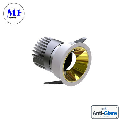 Factory Price Anti-Glare Dimmable V Spring Clip 20W 25W 30W Various Metallic Color Reflector Bathroom Frameless Recessed Anti-Glare Spot LED Down Light