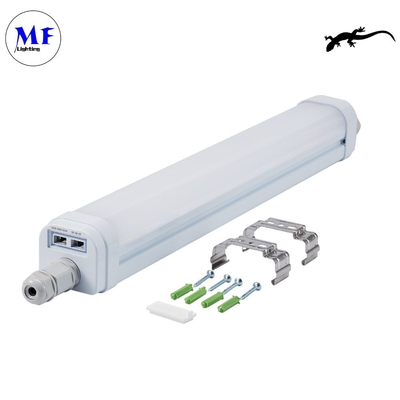 160lm/W IP66 LED Triproof Light 18W36W80W IK08 với cảm biến khẩn cấp cho nhà kho trong nhà