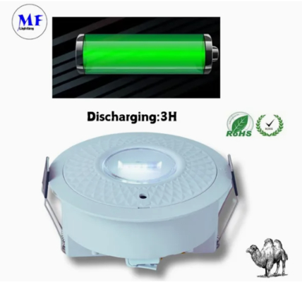 Panel Down Light Đèn đèn LED Bị hoảng loạn thoát hiểm khẩn cấp Đèn biển ra ngoài IP65 Pin dự phòng Trường học công cộng tái sạc Bệnh viện màu trắng