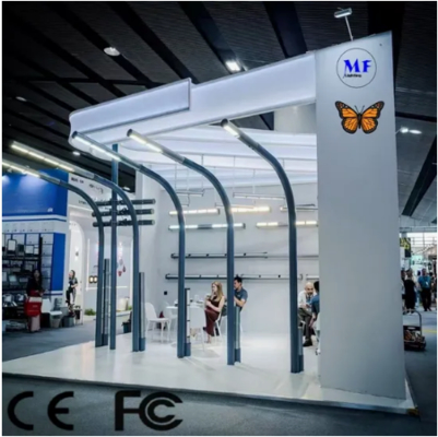 Đèn đường LED sân vườn bằng nhôm. Cực chống thấm nước, lắp đặt nhanh, màu bạc, cho cầu vượt, sân trong, đường đi, tường