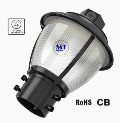 Đèn LED sân vườn điều chỉnh được chống sốc IP65 48/64/80W Chống nước 130lm/W Đèn lồng Đen và Trắng