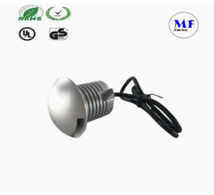 Đèn Bậc LED Bạc 3W 12V IP65 Lối Đi Vỉa Hè Hình Vuông Sân Vườn