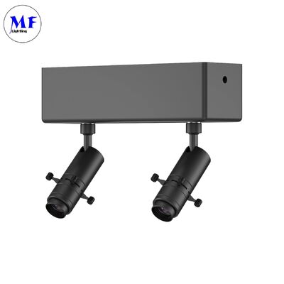 Đèn chiếu hình dạng LED đa năng có thể điều chỉnh zoom từ 2700K-4000K, đèn chiếu hình dạng theo dõi Gobo với độ nét cực cao dành cho phòng trưng bày nghệ thuật bảo tàng