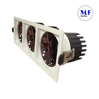 Giá nhà máy Đèn đèn LED hình vuông 3 đầu IP20 Đèn giảm độ nhấp nháy bằng TRIAC 0-10V DALI-2 DT6 DT8 cho dự án thương mại