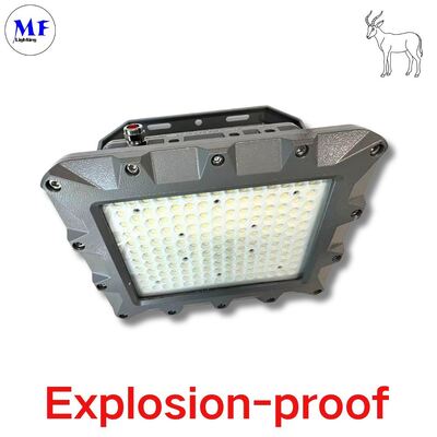 Ánh sáng chống phun nước ATEX IECEx Khu vực 1 & 2 Ex db eb LED Nhà máy lọc dầu, công nghiệp hóa học, khai thác mỏ, 50W-400W, IP66 IK10, Bảo hành 5 năm cho khu vực nguy hiểm