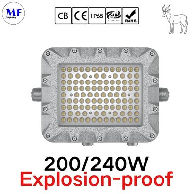 ATEX đèn LED vùng 1 vùng 2 Alu. chống nước 300W 400W IP66 Ik10 Khó thép công nghiệp nhà máy điện