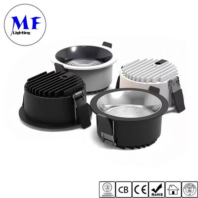 20W 50W 70W 100W 160LM / W đèn LED Downlight có thể điều chỉnh công suất cao SMD Đèn trần thấm với góc chùm rộng 120 °