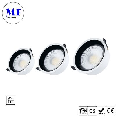 Đèn âm trần Spot CRI90 7W 160lm/W Triac /0-10V/Dali-2 có thể điều chỉnh độ sáng, góc chiếu rộng 120°, kích thước 6INCH/8INCH, chống chói cho không gian thương mại