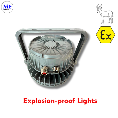 OEM ODM IP66 IK08 Atex đèn chống nổ đèn LED Highbay Light 140LM/W IP66 IK08 50W 100W 150W 200W 300W 400W Với kính kính nóng cho dầu khí hóa học khai thác mỏ khu vực nguy hiểm