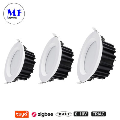 Giá xuất xưởng IP40 Chống chói Triac Dali Tuya Điều chỉnh độ sáng Thông minh Zigbee 7W 15W SMD LED Đèn âm trần Spot Down Light cho Nhà bếp Không gian Công nghiệp Bán lẻ Thương mại