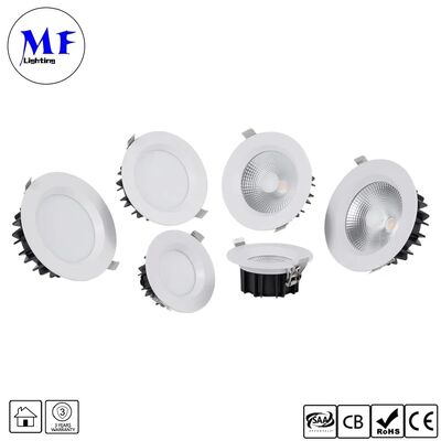 Đèn LED âm trần Spot Downlight 5W CRI90 100lm/W Góc chiếu rộng 120° Triac /0-10V/Dali-2/Tuya Zigbee có thể điều chỉnh độ sáng, chống chói SMD LED Down Light cho các địa điểm thương mại
