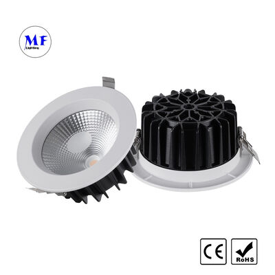 Đèn âm trần COB LED 30W giá xuất xưởng, có thể điều chỉnh độ sáng Triac 0-10V Dali-2 Dt6 Dt8, điều khiển thông minh Tuya Zigbee Tuya WiFi Ugr<19, đèn âm trần nhôm đúc