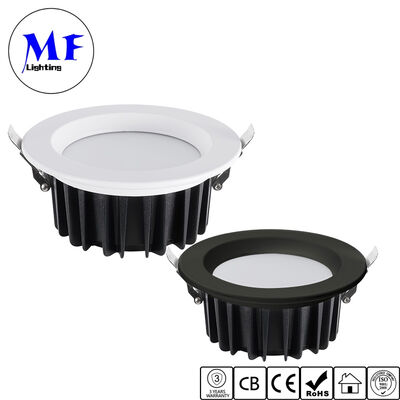 Giá xuất xưởng Đèn LED âm trần SMD có thể điều chỉnh CCT IP40 20W 25W 50W Đèn âm trần chống chói có thể điều chỉnh độ sáng với bộ khuếch tán PC màu trắng sữa cho phòng trưng bày nhà