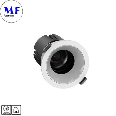 Đèn âm trần LED 7W CRI90 LM cao 120lm/W Driver ETL 110Vac DIP 5CCT điều chỉnh 200-240VAC Triac/0-10V/ Dali /dali-2 Đèn LED âm trần chống chói có thể điều chỉnh độ sáng cho Không gian thương mại