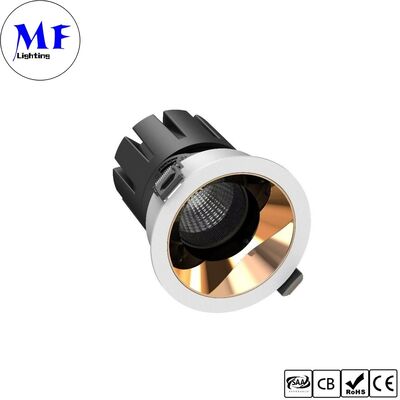 Đèn âm trần LED 15W CRI90 100lm/W UGR<3 ETL Driver 110Vac DIP 5CCT điều chỉnh 200-240VAC Triac/0-10V/ Dali có thể điều chỉnh độ sáng Đèn âm trần LED chống chói âm trần cho Không gian Thương mại